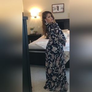 Floral Fashion Nova, Blues, pinks, greens, size Medium